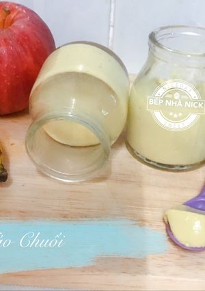 Hình của món Flan Táo Chuối.