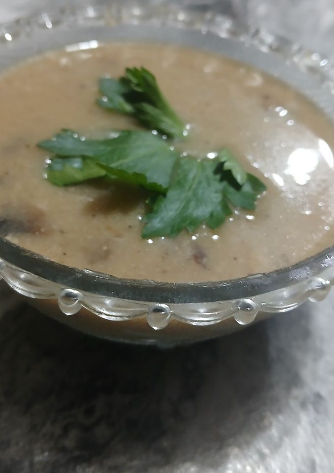 صورة لوصفة شوربة مشروم