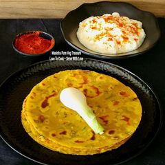 A picture of Jowar Sorghum Wheat Flour Methi Thepla.