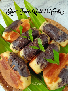 Foto resep 694. Kue Pukis Coklat Vanila