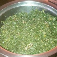 A picture of Fry Kale-Sukuma Wiki.