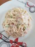 Ensalada fría de atún con mayonesa para sándwich
