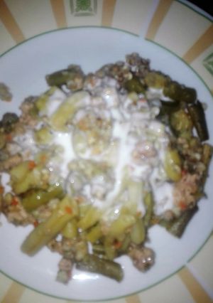 Rakott zöldbab hajdinával glutén és tejmentesen recept fotója