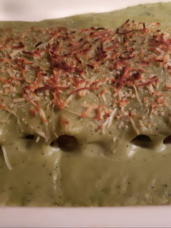Una foto de Canelones de carne con bechamel de Té Matcha