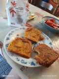 Pain de mie avec des œufs