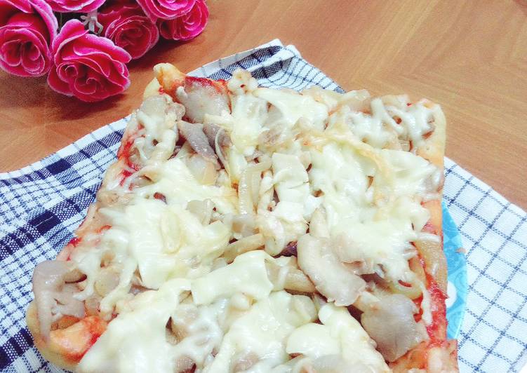 Resep ✿ Pizza Jamur Tiram ✿ Anti Gagal