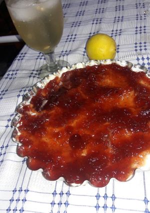 Una foto de Cheesecake de frutilla súper fácil