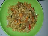 Mie goreng burung dara pipih