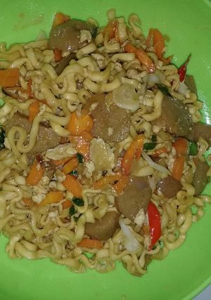 Foto resep Mie goreng burung dara pipih