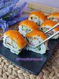 Tobiko Sushi Roll (Telur Ikan Flying Fish Roe)