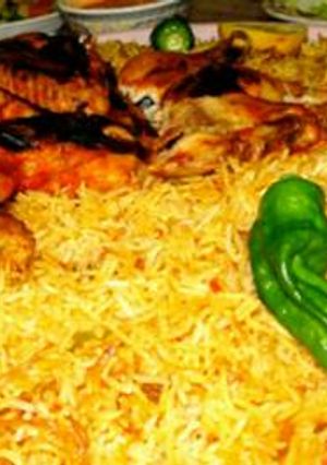 صورة لوصفة دجاج مشوي بدون فرن مع ارز على طريقتي