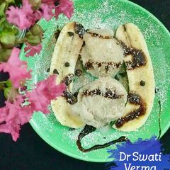 A picture of Homemade Banana Icecream.