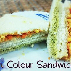 Tri colour Sandwich #nofire A picture of Tri colour Sandwich #nofire.