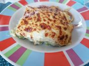 Una foto di crespelle al forno