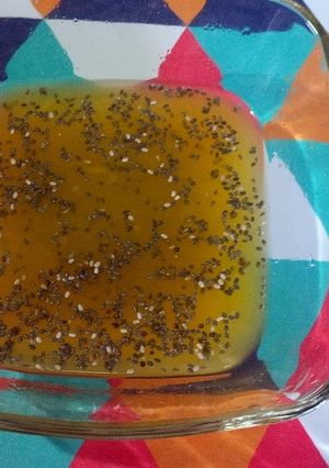 Una foto de Pudding de naranjas y chía
