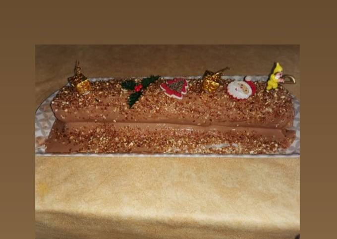 Bûche de noël mascarpone et chocolat