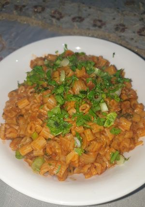 صورة لوصفة معكرونة على طريقتي