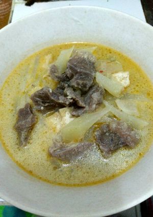 Foto resep Sayur labu Siam tahu daging