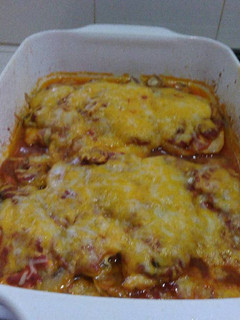 Una foto de Pizza de pechuga (según fb)