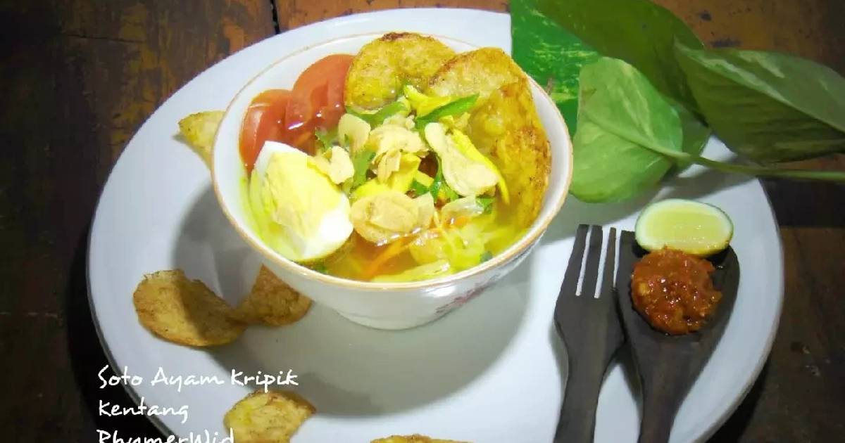 Resep Soto Ayam Kripik Kentang Oleh Rhymerwid Kitchen Cookpad