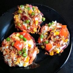 A picture of Ragi Millet Mini Pizza| No Yeast| No Oven.