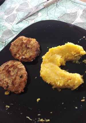 Una foto de Milanesa casera