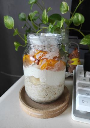 Foto resep Mango Overnight Oatmeal, Kreasi Mangga Enak dan Simpel