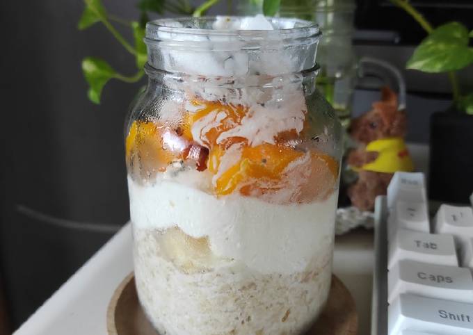 Resep Mango Overnight Oatmeal, Kreasi Mangga Enak Dan Simpel Oleh Rai ...