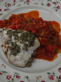 Foto principal de Contramuslo de pollo a la provenzal con pisto. Thermomix