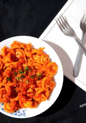 A picture of Dischi Volanti Vegetable Bolognese.