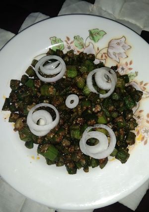 A picture of Fry bhindi.