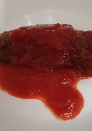 Una foto de Pimientos rellenos de carne con tomate