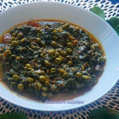 A picture of Kashmiri matar palak.