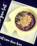 Cháo gạo lứt cá bống cát xào dầu hào