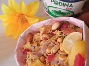 A picture of chop almonds