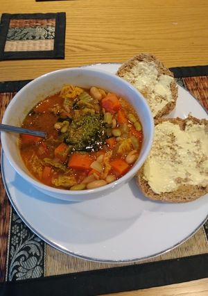 A picture of Tuscan Bean Soup.