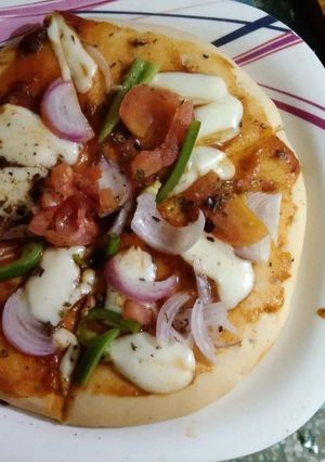 A picture of Home pizza.