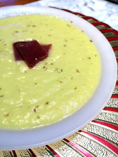 Una foto de Crema de puerro y patata