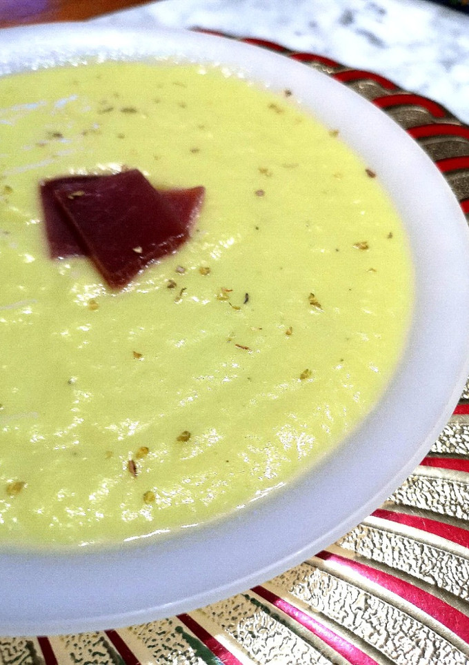 Una foto de Crema de puerro y patata