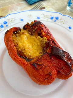 Una foto de Pimientos rellenos airfryer