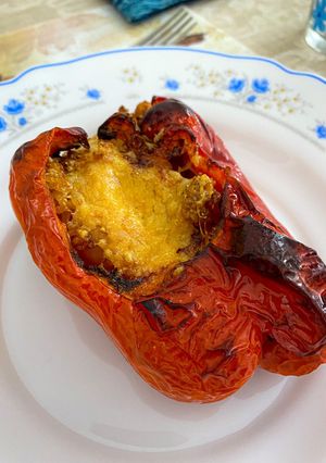 Una foto de Pimientos rellenos airfryer