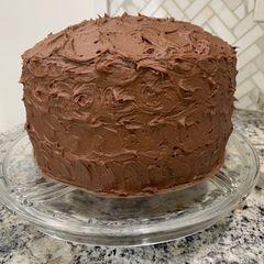 A picture of Nutella frosting (doubled).