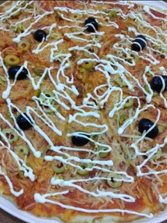 صورة لوصفة بيتزا الطاجين بالتونة 🐟🐟 ساهلة وناجحة 🍕🍕😋 😋