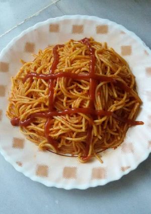 صورة لوصفة المعكرونه بالزيت