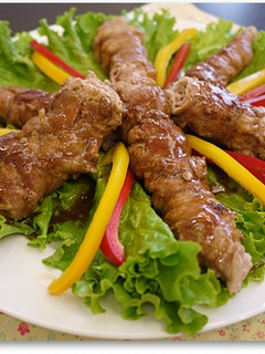 蔥燒豬肉捲 的食譜成品照片