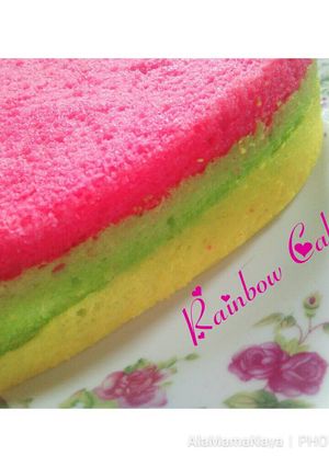 Foto resep Rainbow cake kukus