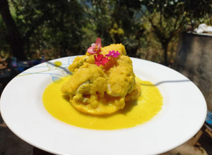 Una foto de Pechuga de pollo a la naranja