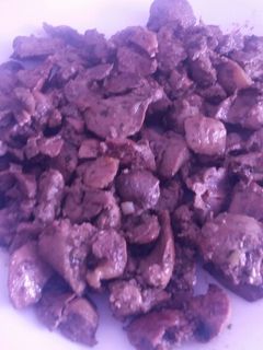 صورة لوصفة كبدة الدجاج مشرملة