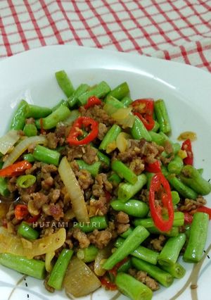 Foto resep Buncis Daging Giling