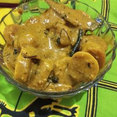 A picture of Gatte ki Sabji.